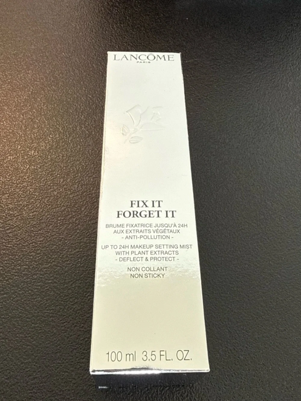 Lancôme Beauty Essentials Set with Black Pouch, Red Eyeliner, Black Mascara